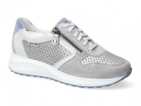 chaussure mephisto lacets kim perf gris clair